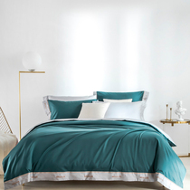 Summer simple 100 cotton can sleep naked 60 long-staple cotton bed sheets quilt cover four-piece cotton bed bed Kasa 4