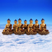 Pharmacist Buddha statue pharmacist Liuli light Tat hand painted seven Buddha Tagata Tibetan Buddha Buddhism crafts