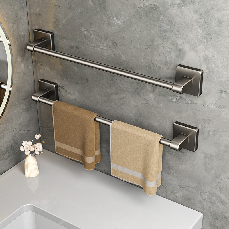 タオルラック バスルーム パンチフリー 壁掛けラック バスルームタオル シングルロッド トイレ トイレ収納ラック