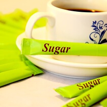 Moga white sugar bag (lime color) coffee good companion milk tea coffee sugar bag 5g*50 pieces