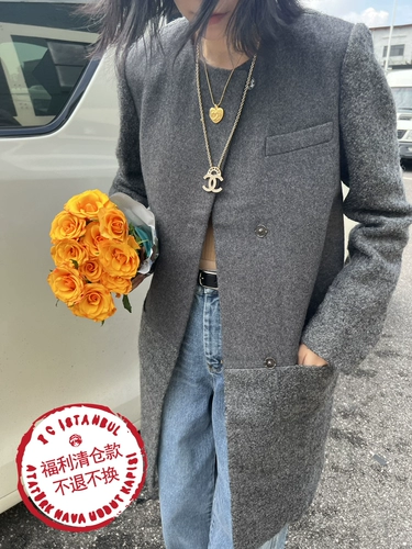 Шерстяной длинный костюм, 2022, средней длины