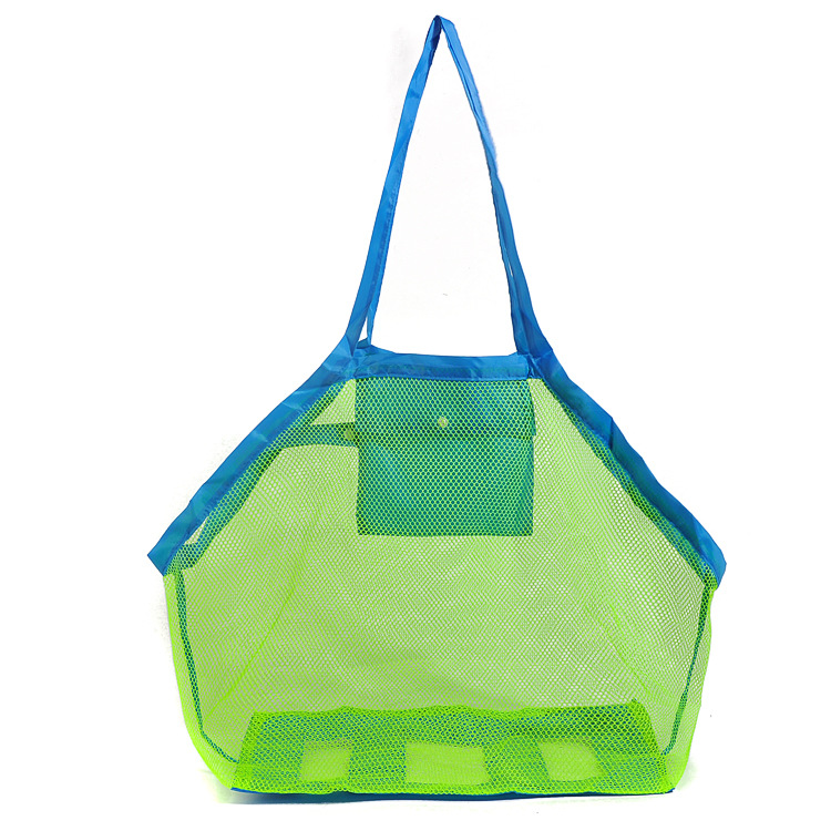 Beach net pocket storage bag portable swimming bag large capacity mesh bag toy storage outdoor swimming equipment