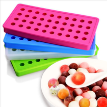Creative 40-hole spherical square ice grid food grade silicone ice hockey mold small ball whiskey ice ice box