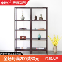 Zambia Blood Honolulu Ancient Shelf Red Wood Bookshelf Bookshelf Book Room New Chinese Multi-Treasure Solid Wood Minimalist Display Shelf