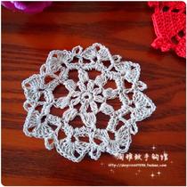 Tao elegant pure handmade crochet hook cotton lace hollow woven table mat coaster tablecloth tablecloth 26 color customized