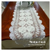 Tao elegant pure handmade crochet hook cotton lace hollow woven table mat coaster coaster tablecloth tablecloth multi-color customized