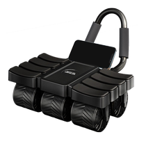 Brand new 2024 six-wheel eight-elbow fitness abdominal wheel automatic rebound abdominal wheel AI mobile phone smart interconnected fitness artifact
