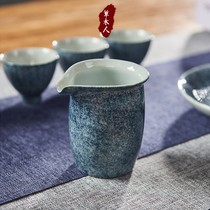 Grass people hand-painted ceramic blue and white porcelain gongdo Cup Jingdezhen public Cup Tea Tea Tea Tea Ware antique kung fu tea set