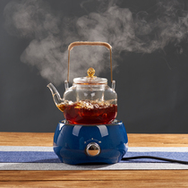 Grass man Glass lifting beam teapot hammer with filter electric pottery stove kung fu tea set heat-resistant boiling water teapot