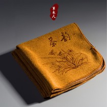 Ji Baijia tea towel tea cloth square towel tea mat tea table towel tea ceremony accessories tea set rag thickened absorbent no hair loss