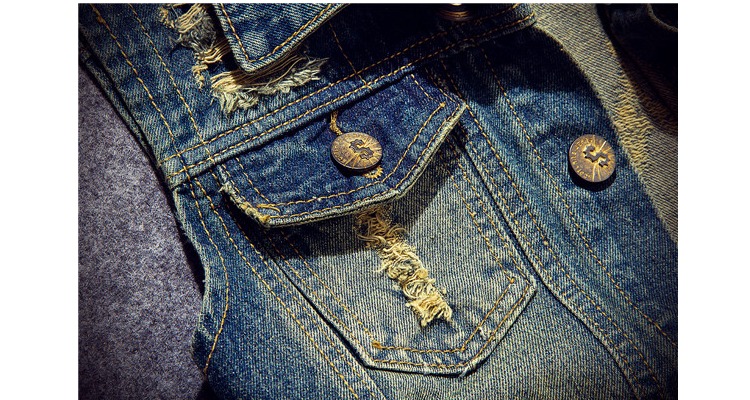 Áo vest nam denim 2017 mùa xuân hè mùa thu Phiên bản Hàn Quốc của áo vest tự trồng denim quần áo không tay áo khoác nam quần thể thao