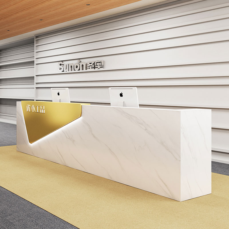 Beauty salon front desk bar simple modern clothing store cashier counter counter company training institution reception desk customization