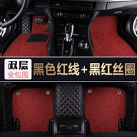 Черная красная линия+черный красный шелковый круг (двойная модель)