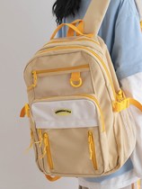 French SANDRO IFASHION college students large-capacity backpack junior high school schoolbag Japanese simple backpack