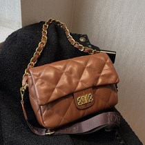 French SANDRO IFASHION Lingge womens bag 2022 new small square bag versatile commuting shoulder Messenger bag