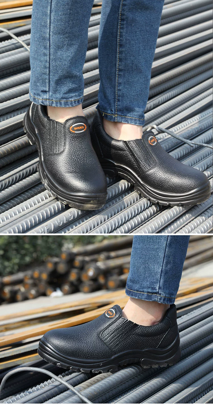 Lightweight anti-odor welder labor protection shoes for men, steel toe caps, anti-smash, anti-puncture, oil-resistant, acid-alkali-resistant, waterproof safety work shoes