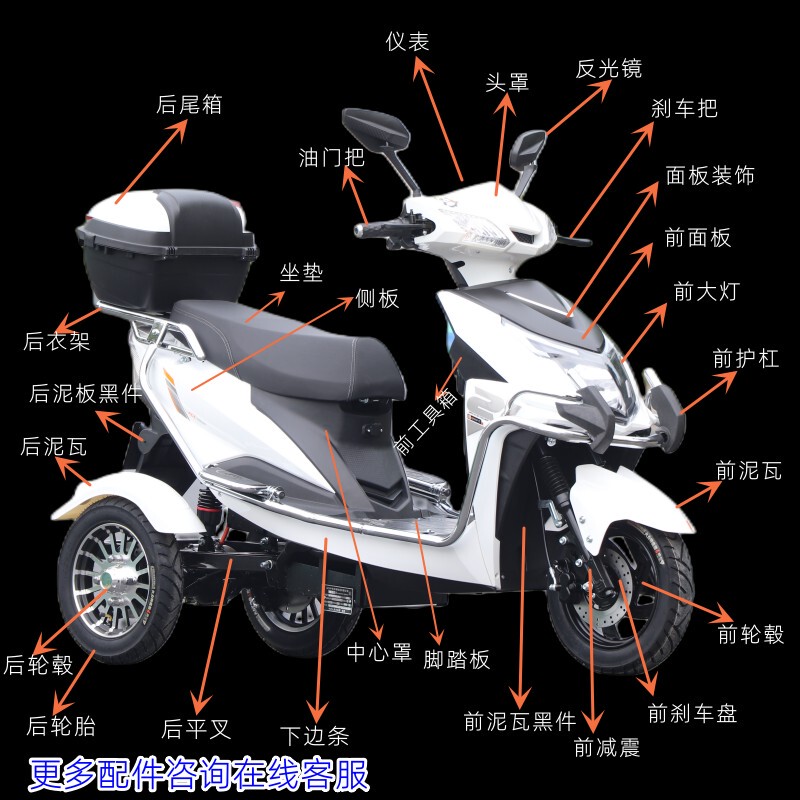 Haige Hercules Dalong Yinghao Feiye Tricycle Plastic Parts Shell Rear Light Panel Pedal Guard Haige Hercules Dalong Yinghao Feiye Tricycle Plastic Parts Shell Rear Light Panel Pedal Guard
