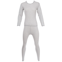 Duocai cotton thermal underwear for men plus velvet and thickened winter suits large size autumn clothes and long trousers for women pure cotton sweaters