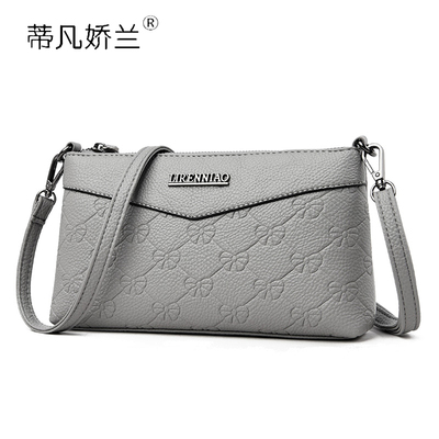 软皮小包女妈妈手拿包单肩斜挎包