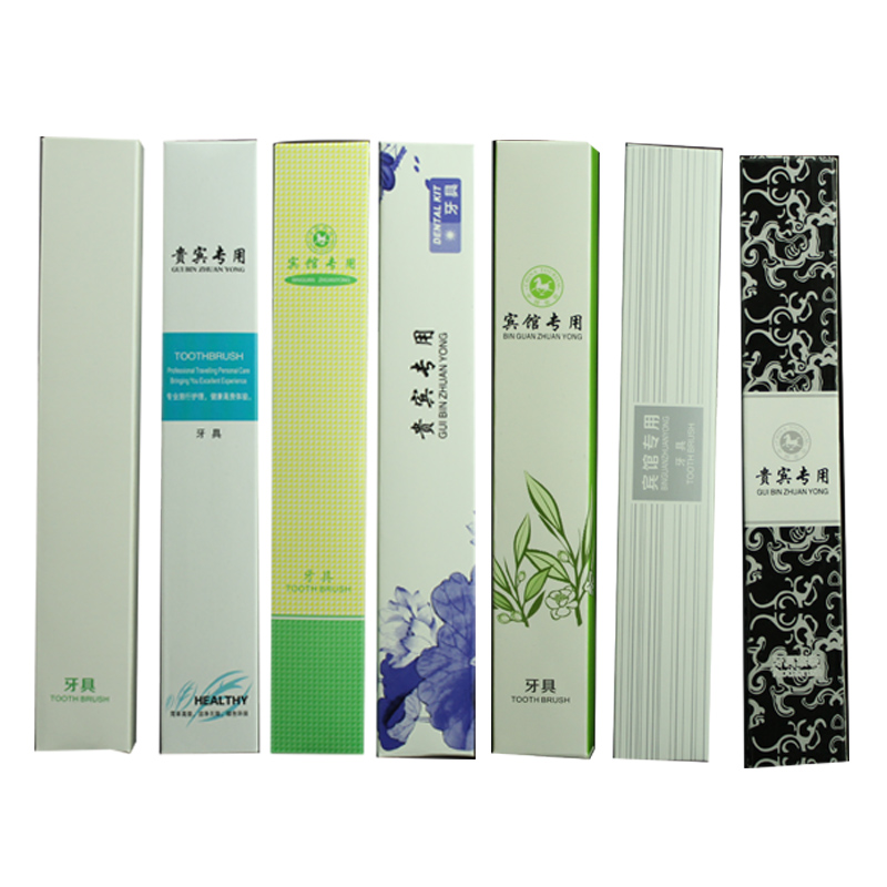 Professional Booking Made Hotel Guesthouse Toothbrush Comb Wrapping Paper Box Disposable Dental paper Box Six-in-one carton bag