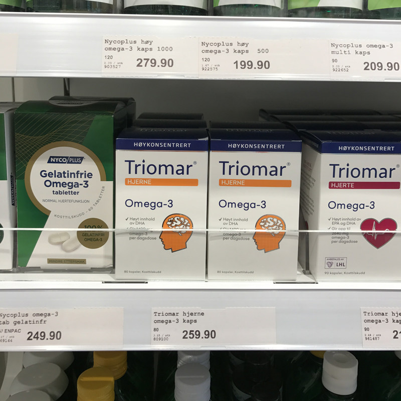Norwegian Triomar imports fish oil DHA teenage pregnant women middle and elderly omega3 80 grains