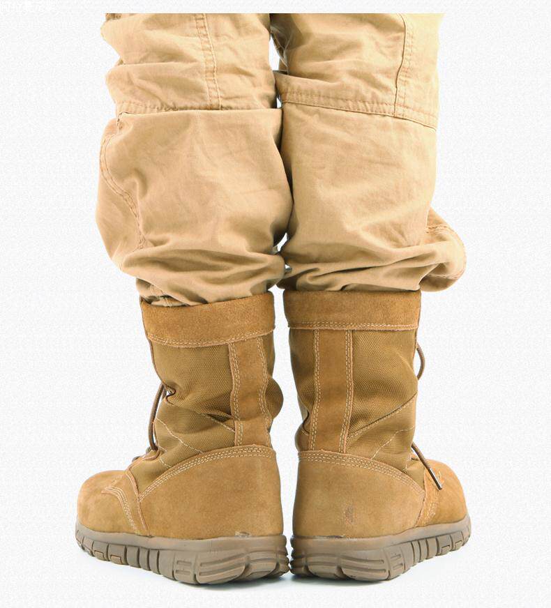 Boots militaires en cuir - amortissement - Ref 1402352 Image 28