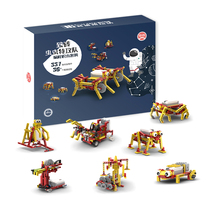 To brick puzzle assembly building block electric machinery bug special attack team small particle programming toy boy over 6 years old