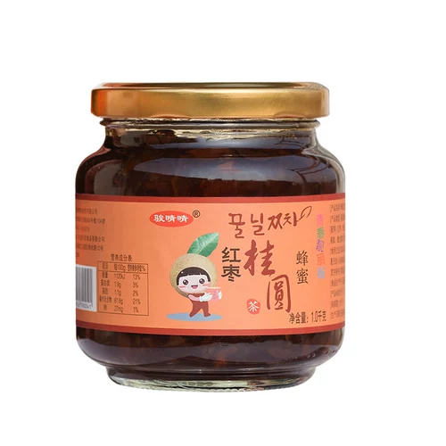 骏晴晴 Медовый лонган красный финик чай 1 кг консервированный запеченное молоко чай сырье пивоваренное напиток Грейпфрут фруктовый чай соус оптом