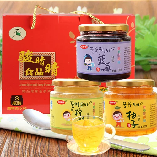 骏晴晴 Медовый грейпфрут лимонный черный свита