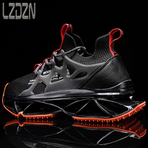 Male Shoes Summer Breathable Men Casual Net Face Sports Tide Shoes 100 Hitch Knit Mesh Board Shoes Summer ICE SILK FABRIC