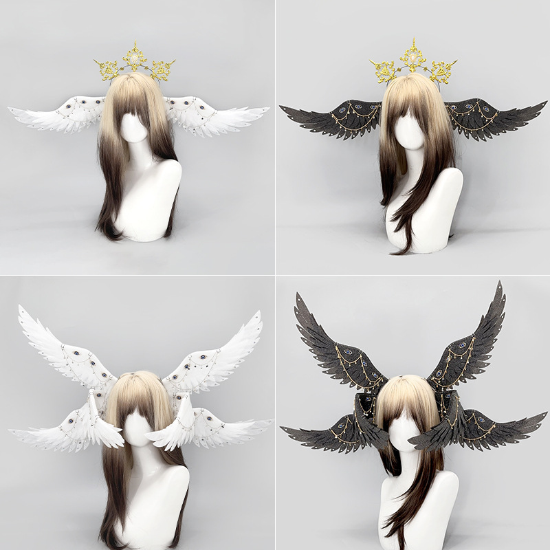 Cthulhu Archangel Wings Ear Feathers Headwear Cosplay Props Halloween Subculture Angel Ear Feather Hairpin Cthulhu Archangel Wings Ear Feathers Headwear Cosplay Props Halloween Subculture Angel Ear Feather Hairpin