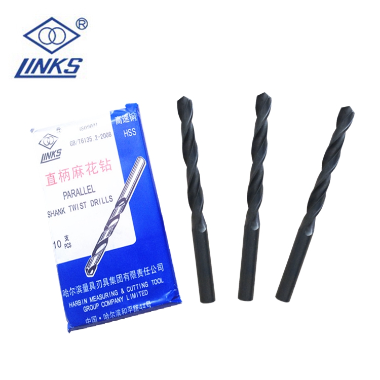 Haquan straight handle twist drill bit drill flower high speed steel HSS straight drill drill machine drill Tsui 0 5-14mm