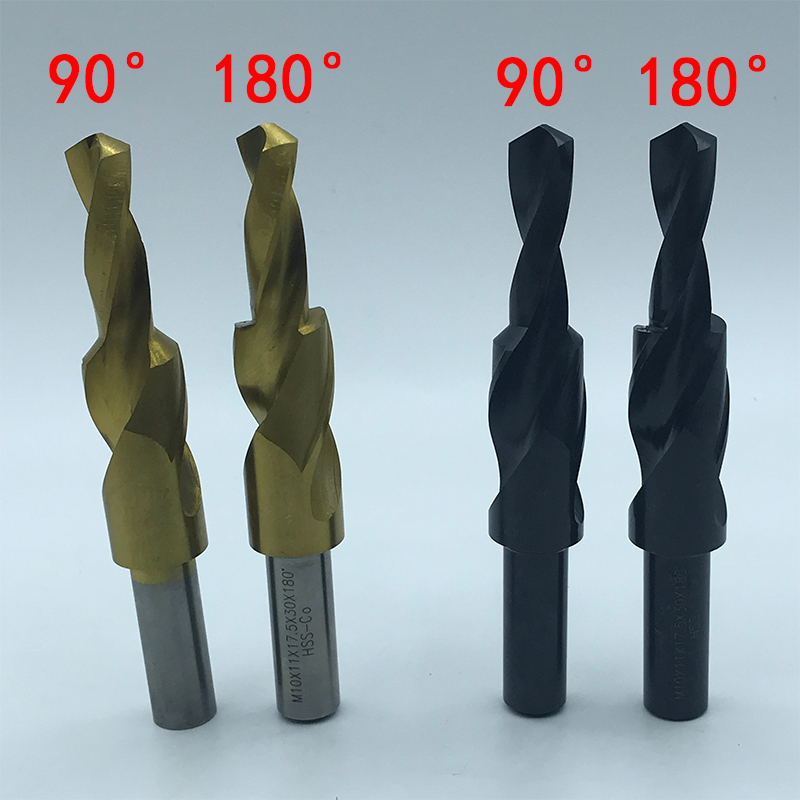 Secondary straight shank step drill step drill bit screw countersunk drill letter drill bit with cobalt high speed steel chamfer drill coated with titanium