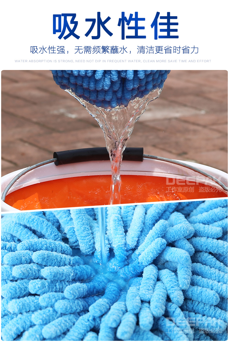 Màu xanh đẹp trai chenille rửa xe bọt biển bông xe đặc biệt làm sạch xe bọt biển khối lớn làm sạch xe ô tô cung cấp đa chức năng - Sản phẩm làm sạch xe choi rua xe o to