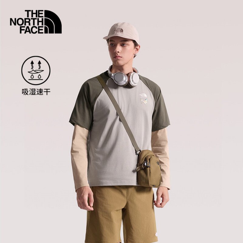 Thenorthface North Face 26 Spring and Summer New Men's Outdoor Moisture-Absorbing Quick-Drying Round-Neck Breathable Short-Sleeved T-Shirt 8Gx1