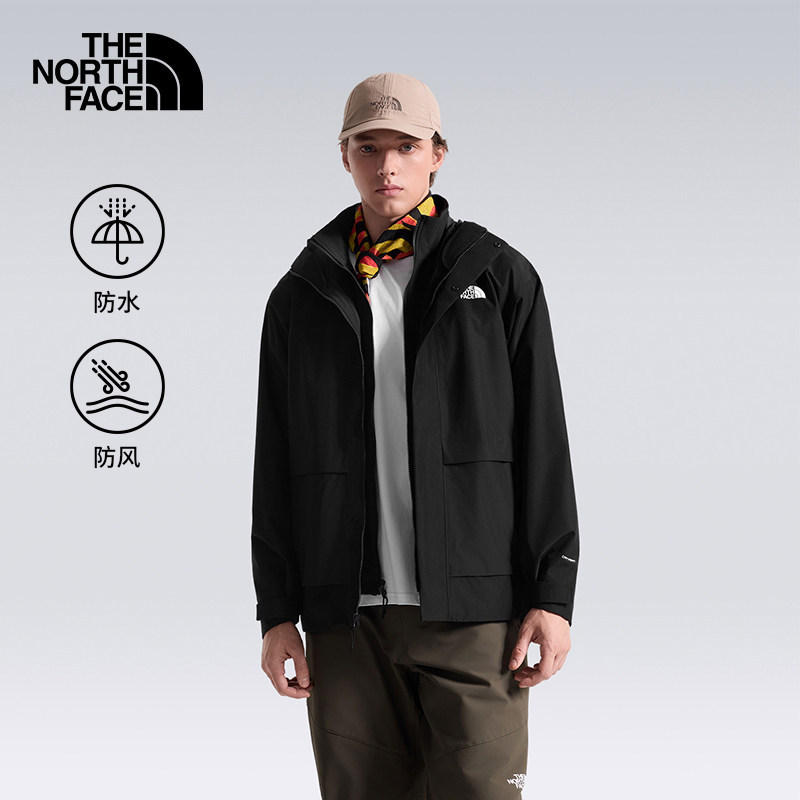 Thenorthface North Face 26 Autumn and Winter New Men's Outdoor Casual Soft Shell Three-In-One Waterproof Jacket 8J8S Thenorthface North Face 26 Autumn and Winter New Men's Outdoor Casual Soft Shell Three-In-One Waterproof Jacket 8J8S