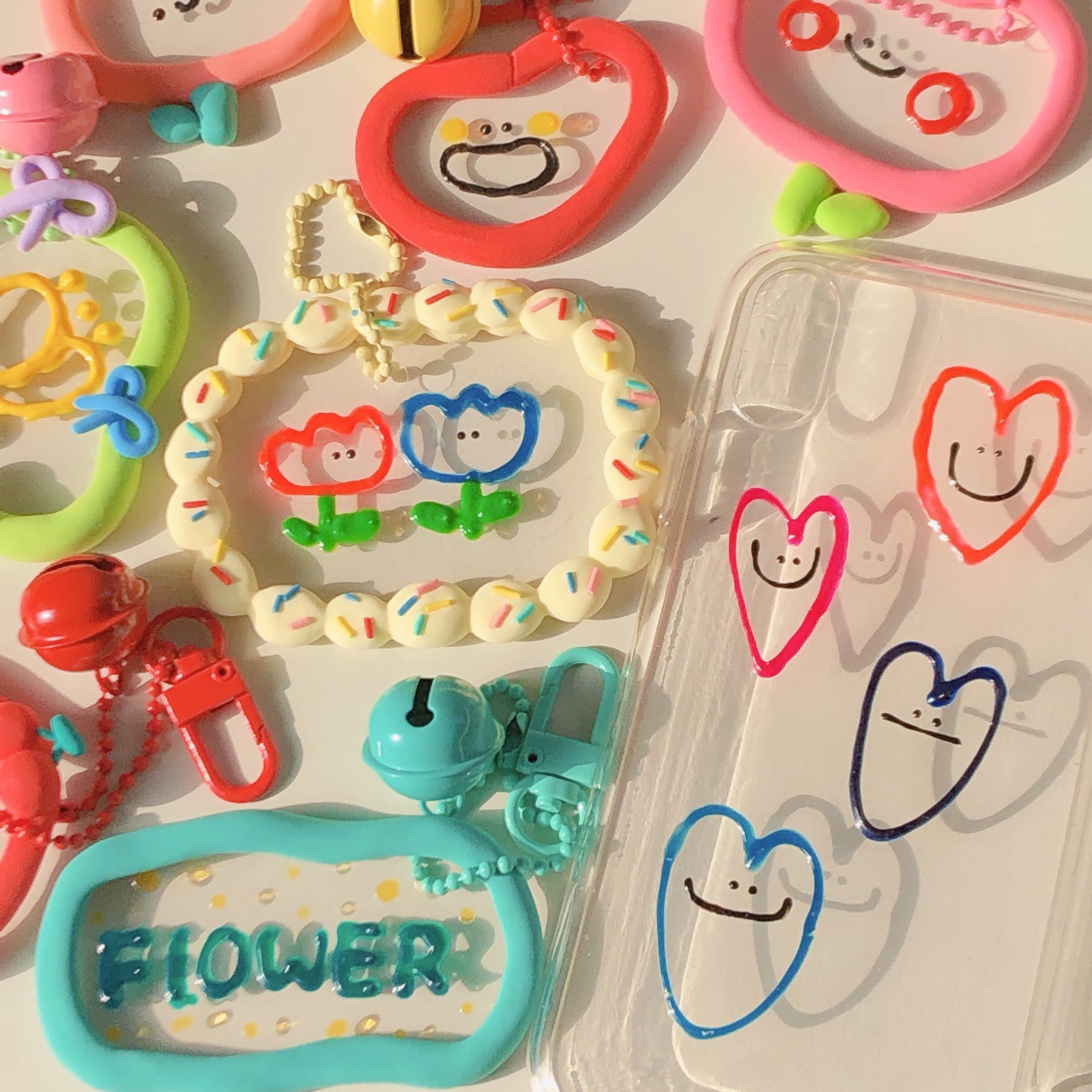 Heixiu clay DIY glue painting mobile phone case material package creative gift