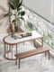 Balcony Solid Wood Tea Table and Chair Combination Slate Tea Table Modern Household Kung Fu Tea Wall Table Embedded Kettle