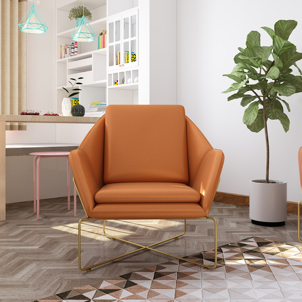 Nordic Iron Art Sofa Casual Single Fashion Chair Studio Café Modern Minimalist Designer Sloth Art