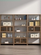 Solid Wood New Chinese-Style Multi-Purpose Shelf, Tea Storage Rack, Partition Ornament, Office Tea Room Storage Display Cabinet