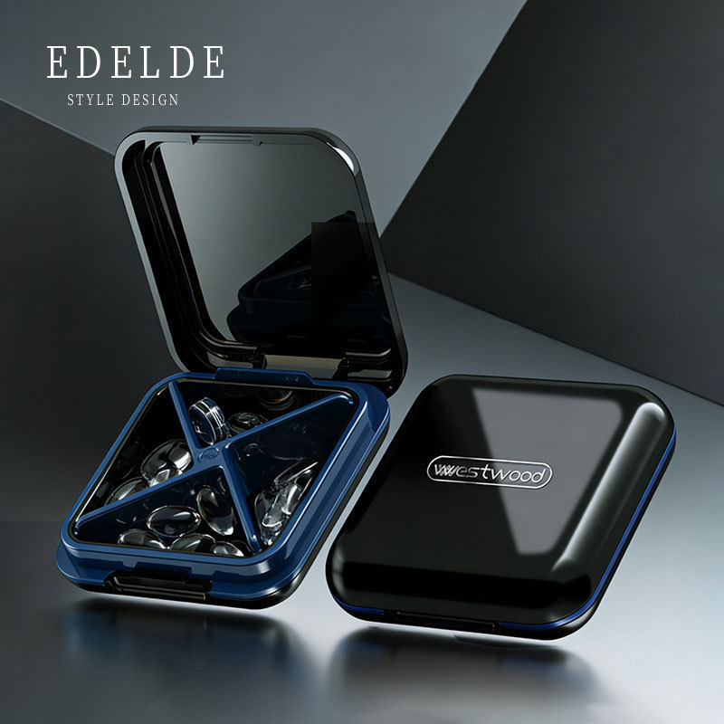 German Medicine Box, Portable and Divided into Seven Days a Week, Medicine Storage Box for Men, Sealed Travel Portable Small Medicine Box German Medicine Box, Portable and Divided into Seven Days a Week, Medicine Storage Box for Men, Sealed Travel Portable Small Medicine Box
