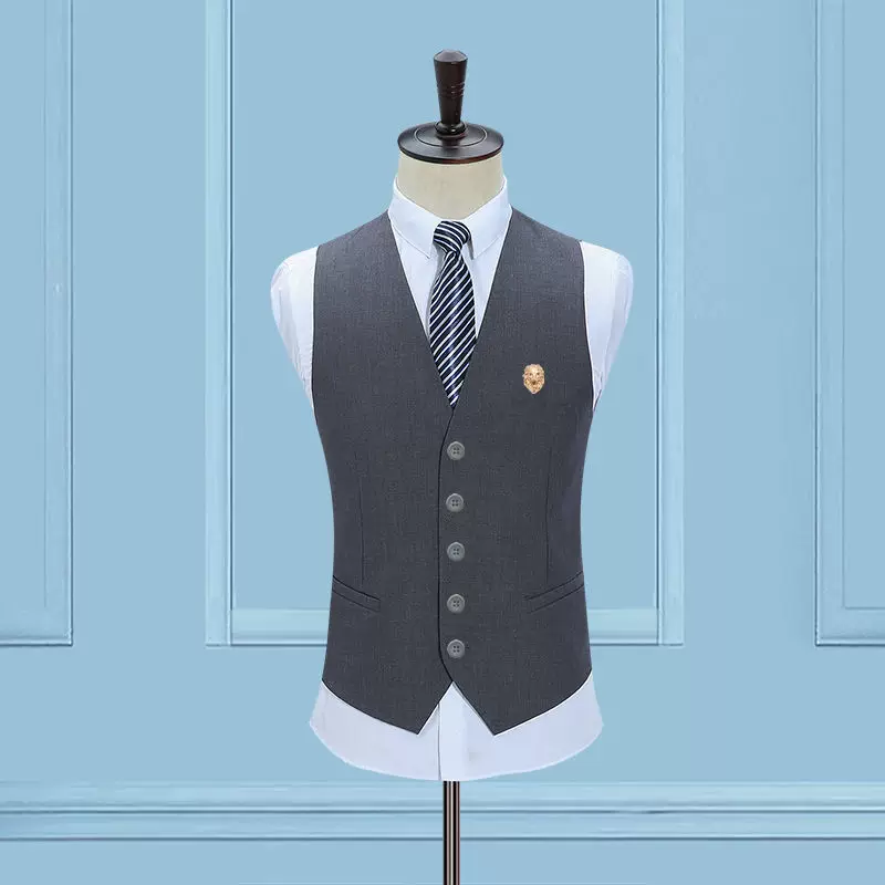 Костюм, жилет мужской в английском стиле, корейский стиль, slim fit