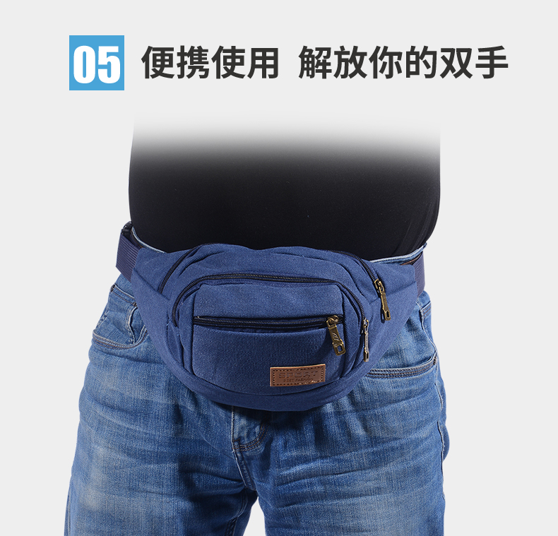Túi của nam giới vải không thấm nước bộ sưu tập tiền mặt đăng ký túi kinh doanh nữ đa chức năng thực tế công suất lớn chịu mài mòn túi 	túi đeo thắt lưng adidas	