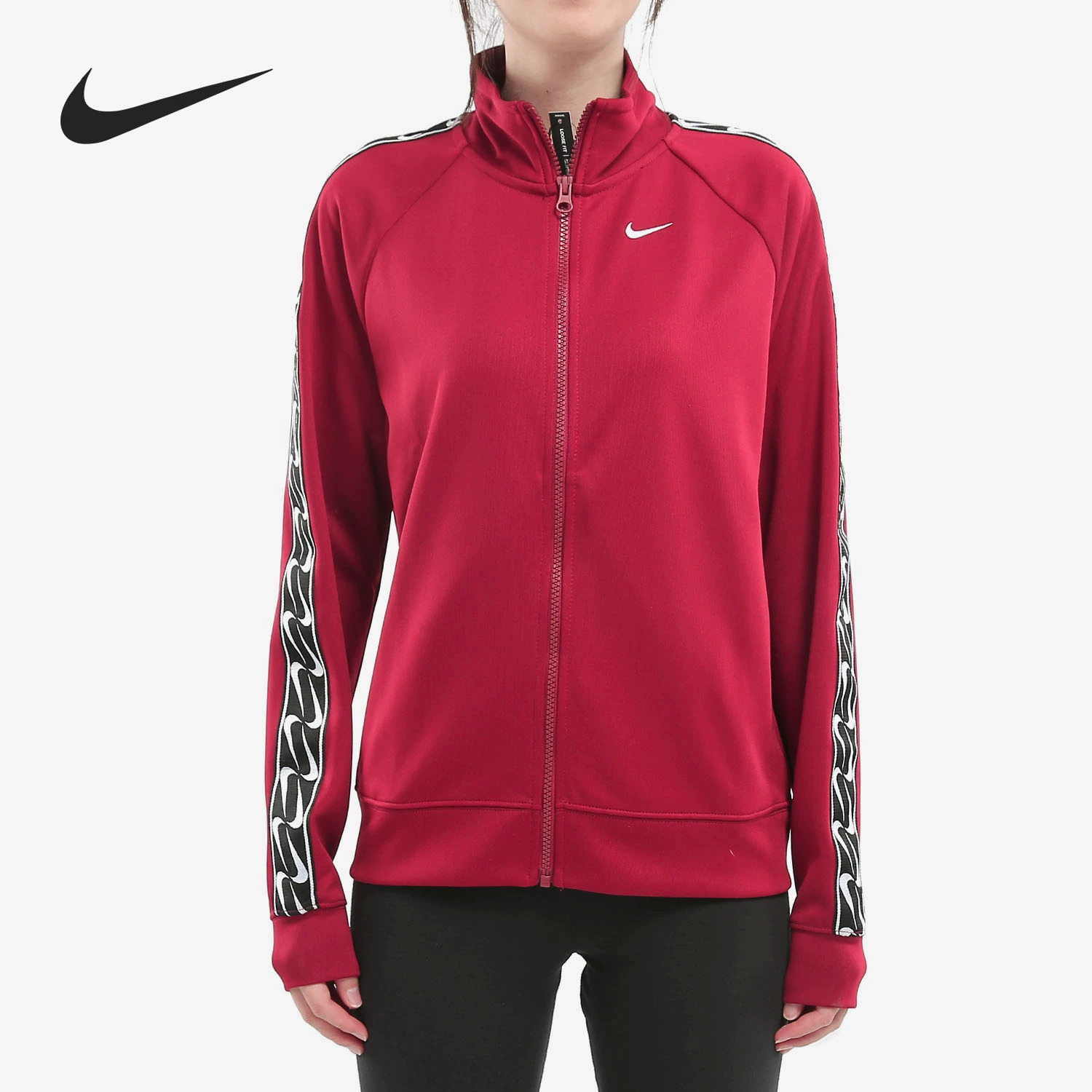 Nike / Nike chính hãng SPORTSWEAR LOGO nữ áo khoác thể thao giản dị CJ7718-010 - Áo khoác thể thao / áo khoác