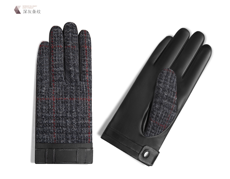 Gants pour homme      en peau de mouton - Ref 2782470 Image 16