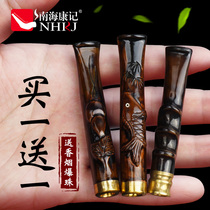 Hailiu cigarette mouthpiece filter Solid wood handmade circulating cigarette filter for mens smoking net smoke