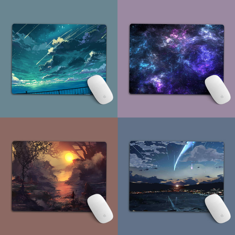 Square small Number of mouse pads Jian Joins Wind Guys Office portable upholstered laptops Wrists Pads for home learning Anti-slip Dirty Women Electric Race Mat Slip Rat Mat