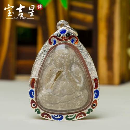 Амулет Таиланда Аутентичный буддийский календарь 2536 Маска Будда 25 -Сыграть