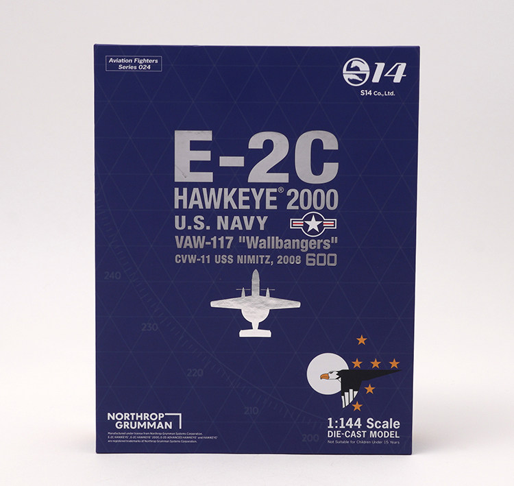 S14 1/144 E-2C Aviation Fighter 024 Hawkeye US Navy VAW-117