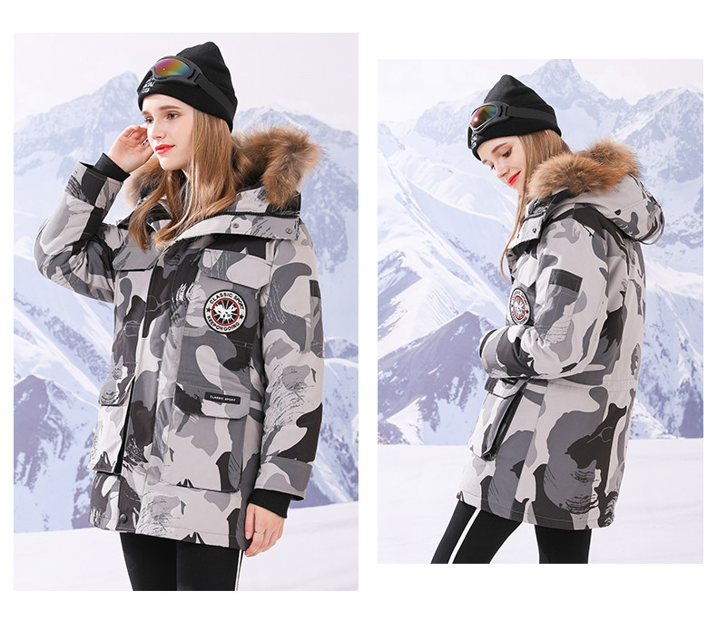 雅鹿 加拿大风 情侣中长款连帽羽绒服 双重优惠折后￥409包邮 男、女多色可选